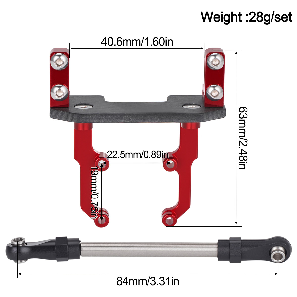 Base de Montaje de Servo de Al - Rc Hobby Crawler reseña y precio